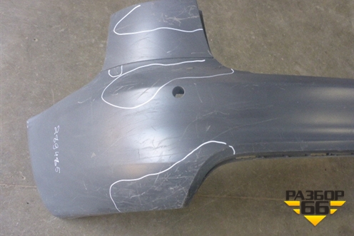 Бампер задний (без юбки под парктроник) для Audi A6 (C6) Allroad Quattro с 2006-2011г (А6)