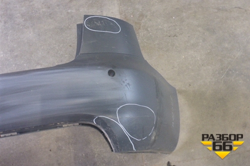 Бампер задний (без юбки под парктроник) для Audi A6 (C6) Allroad Quattro с 2006-2011г (А6)