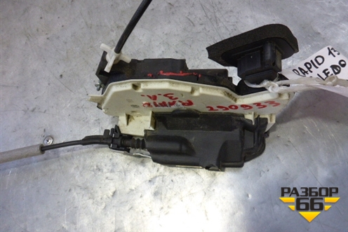 Замок двери задней левой для Skoda Rapid с 2013г (Рапид)