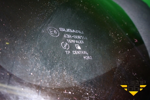 Стекло глухое левое (заднее хэтчбек) (65209FG010) для Subaru Impreza (GH-GE) с 2008-2011г (Импреза)