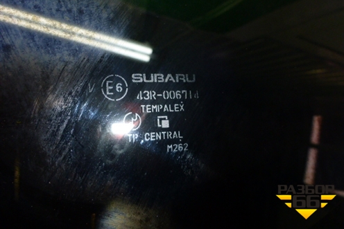 Стекло глухое левое (заднее хэтчбек) (65209FG010) для Subaru Impreza (GH-GE) с 2008-2011г (Импреза)