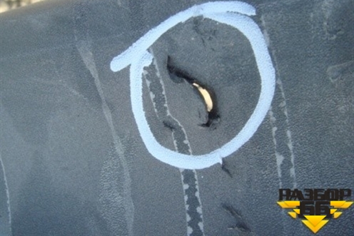 Бампер задний (под парктроник) для Volvo XC70 с 2007г (ХС70)