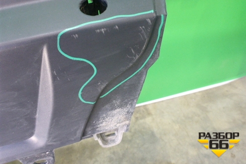 Бампер задний (до 2018г под парктроник) (CK5217D781AA) для Land Rover Range Rover 4 с 2013-2022г (Вог)