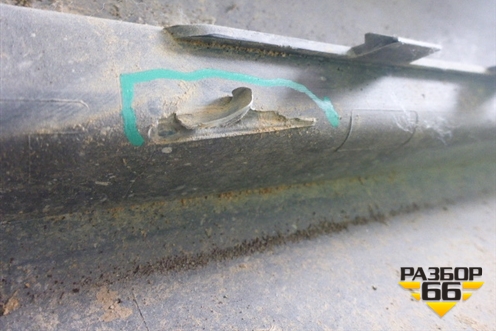 Бампер задний (до 2012г под парктроник) (A2048851525) для Mercedes Benz GLK-Klass X204 с 2008г (ГЛК)