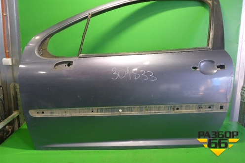 Дверь передняя левая (3х дверный кузов) (9002AN) для Peugeot 207 с 2006-2015г