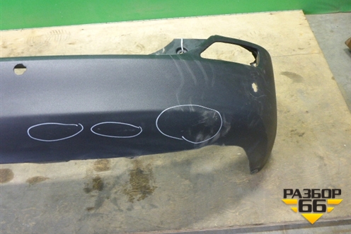 Бампер задний (до 2015г под нештатный парктроник) (5215942190) для Toyota Rav-4 с 2012-2019г (Рав 4)