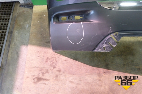 Бампер задний (5215948170) для Toyota Highlander с 2007-2013г (Хайлендер)