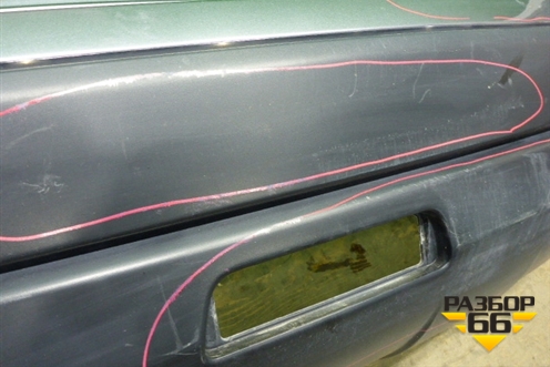 Бампер задний (85022JD00H) для Nissan Qashqai (J10E) с 2006-2013г (Кашкай)