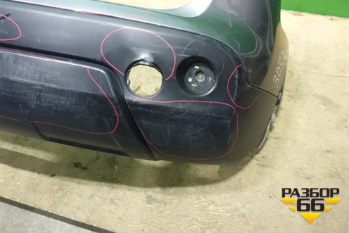 Бампер задний (85022JD00H) для Nissan Qashqai (J10E) с 2006-2013г (Кашкай)