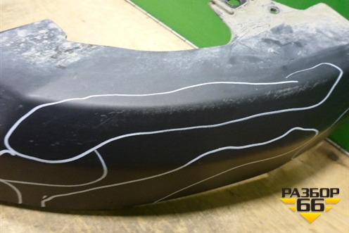 Юбка переднего бампера (после 2015г под накладку) (5241142030) для Toyota Rav-4 с 2012-2019г (Рав 4)