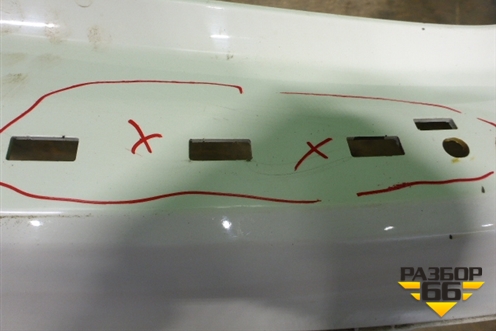 Бампер задний (верхняя часть под парктроник) (A1568850125) для Mercedes Benz GLA-Klass X156 с 2014г (ГЛА)