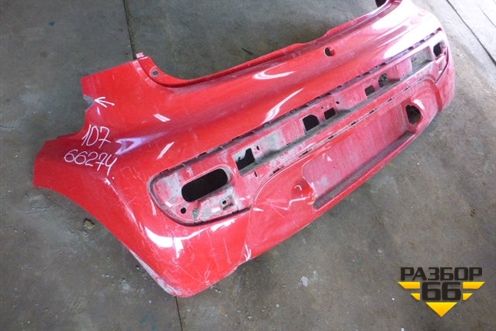 Бампер задний для Peugeot 107 с 2006г