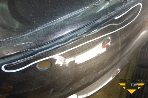 Бампер задний (без юбки после 2012г под парктроник) для Volkswagen Passat-CC с 2008г (Пассат ЦЦ)