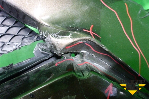 Бампер передний (без юбки AMG под парктроник и омыватели) (A1668803140) для Mercedes Benz ML-Klass W166 c 2011г (МЛ)