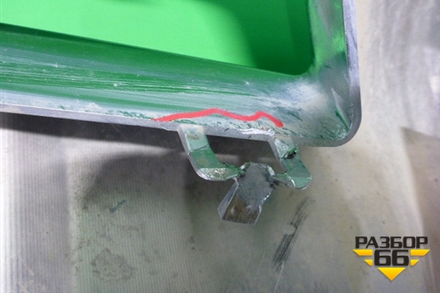 Накладка переднего бампера нижняя (AMG) (A1668858625) для Mercedes Benz ML-Klass W166 c 2011г (МЛ)