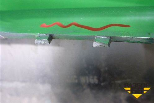 Накладка переднего бампера нижняя (AMG) (A1668858625) для Mercedes Benz ML-Klass W166 c 2011г (МЛ)