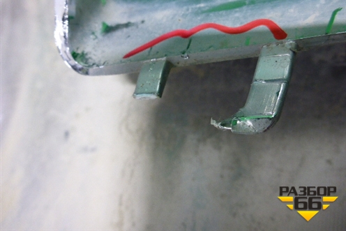 Накладка переднего бампера нижняя (AMG) (A1668858625) для Mercedes Benz ML-Klass W166 c 2011г (МЛ)