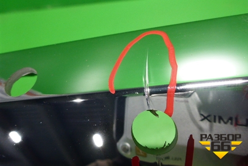 Накладка переднего бампера нижняя (AMG) (A1668858625) для Mercedes Benz ML-Klass W166 c 2011г (МЛ)