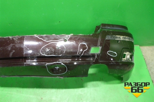 Бампер задний (до 2012г под парктроник) (A2048851525) для Mercedes Benz GLK-Klass X204 с 2008г (ГЛК)