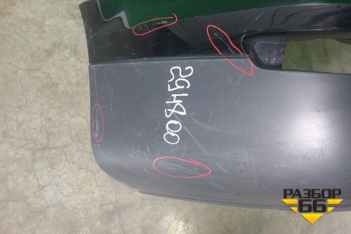 Бампер задний (после 2009г под парктроник) (4L0807511B) для Audi Q7 c 2005-2015г (Ку 7)