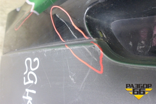 Бампер задний (после 2009г под парктроник) (4L0807511B) для Audi Q7 c 2005-2015г (Ку 7)