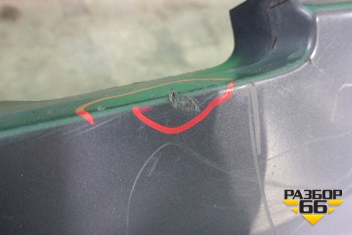 Бампер задний (после 2009г под парктроник) (4L0807511B) для Audi Q7 c 2005-2015г (Ку 7)