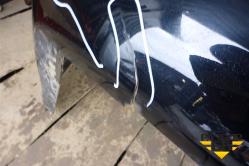 Бампер задний (до 2015г под парктроник) (5215960260) для Toyota Land Cruiser (200) с 2008г (Ленд Крузер)