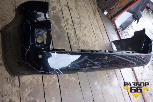 Бампер задний (до 2015г под парктроник) (5215960260) для Toyota Land Cruiser (200) с 2008г (Ленд Крузер)