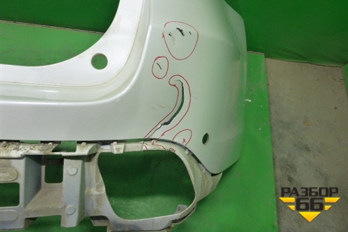 Бампер задний (под парктроник) (521590E060) для Toyota Highlander с 2013-2021г (Хайлендер)