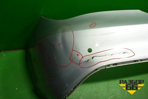 Бампер задний (без юбки под парктроник) (A1178850025) для Mercedes Benz CLA C117 с 2013г (ЦЛА)