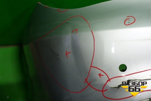 Бампер задний (без юбки под парктроник) (A1178850025) для Mercedes Benz CLA C117 с 2013г (ЦЛА)