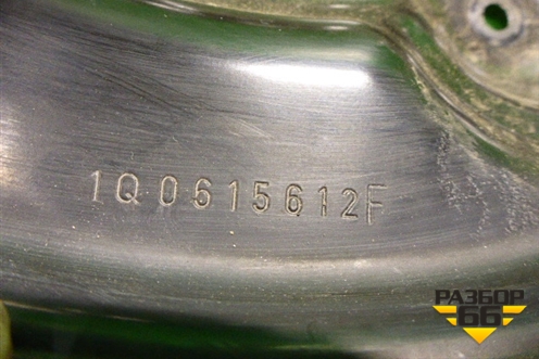 Кожух тормозного диска задний левый (1Q0615612F) для Skoda Yeti с 2009г (Етти)