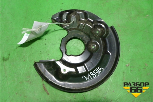 Кожух тормозного диска задний левый (1Q0615612F) для Skoda Yeti с 2009г (Етти)