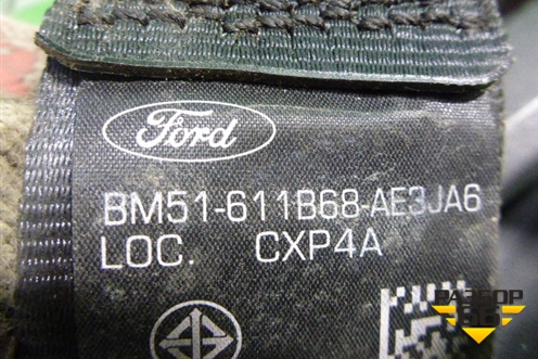 Ремень безопасности задний левый (BM51611B68AE) для Ford Focus 3 с 2011г (Фокус)
