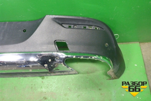 Юбка заднего бампера (AMG под парктроник) (A2928851625) (A2928851425) для Mercedes Benz GLE-Klass (купе) C292 с 2015г (ГЛЕ)