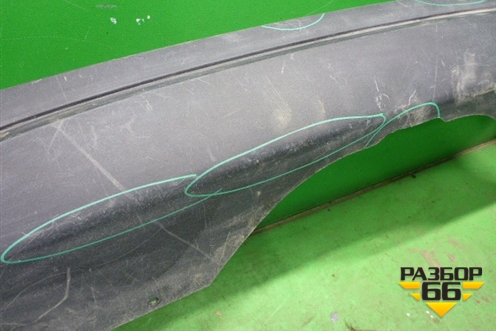 Юбка заднего бампера (51127303441) для BMW X5 F15 с 2013г (Х5 Ф15)