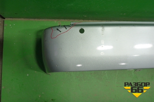 Бампер задний (под парктроник) (5215926340) для Toyota Hi Ace с 2005г (Хайс)