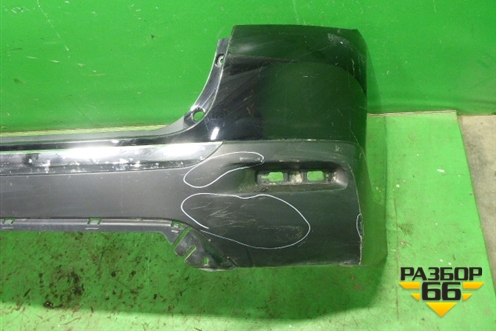 Бампер задний (5215948170) для Toyota Highlander с 2007-2013г (Хайлендер)