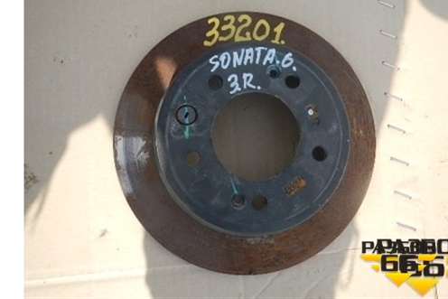 Диск тормозной задний (584113S000) для Hyundai Sonata-6 с 2010-2014г (Соната)