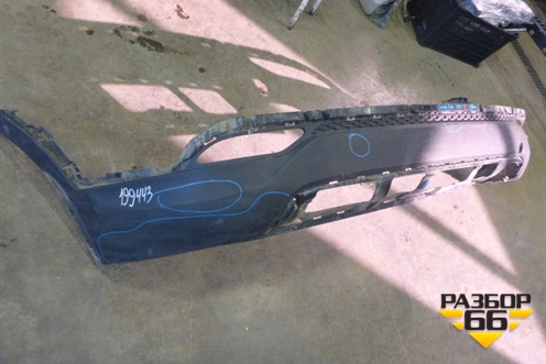 Бампер задний нижняя часть (до 2015г) (866122W000) для Hyundai Santa Fe с 2012-2018г (Санта Фе)