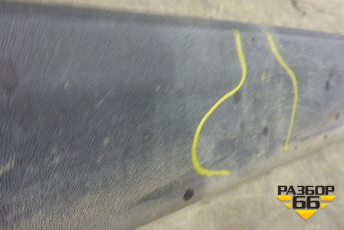 Накладка на порог наружная левая (87753B8000) для Hyundai Santa Fe с 2012-2018г (Санта Фе)