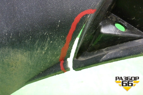 Бампер задний нижняя часть (после 2015г под парктроник) (866122W500) для Hyundai Santa Fe с 2012-2018г (Санта Фе)