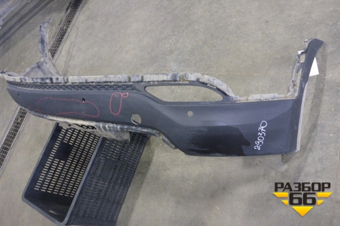 Бампер задний нижняя часть (до 2015 под парктроник) (866122W000) для Hyundai Santa Fe с 2012-2018г (Санта Фе)