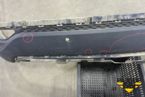 Бампер задний нижняя часть (до 2015 под парктроник) (866122W000) для Hyundai Santa Fe с 2012-2018г (Санта Фе)