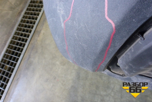 Бампер задний нижняя часть (до 2015г под парктроник) (866122W000) для Hyundai Santa Fe с 2012-2018г (Санта Фе)