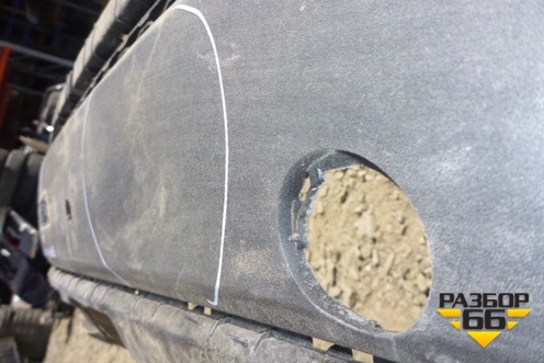 Бампер задний нижняя часть (до 2015г под парктроник) (866122W000) для Hyundai Santa Fe с 2012-2018г (Санта Фе)