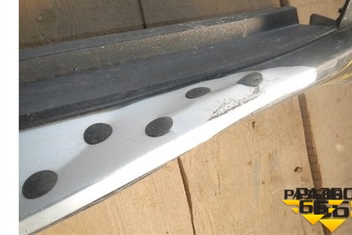 Накладка на порог наружная правая (BMV STULE) для Hyundai Santa Fe с 2012-2018г (Санта Фе)