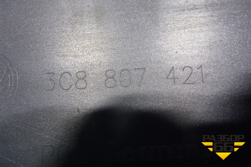 Бампер задний (без юбки до 2012г под парктроник) (3C8807421) для Volkswagen Passat-CC с 2008г (Пассат ЦЦ)