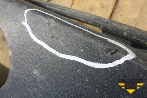 Бампер задний нижняя часть (под парктроник) (5N0807521) для Volkswagen Tiguan с 2007-2011г (Тигуан)