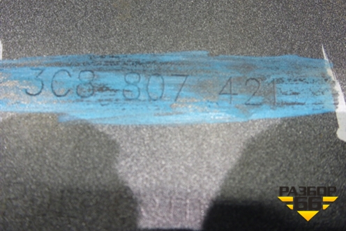 Бампер задний (без юбки до 2012г под парктроник) (3C8807421) для Volkswagen Passat-CC с 2008г (Пассат ЦЦ)